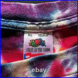 Vintage Grateful Dead Jerry Jasper Sun Moon Tie Dye T-Shirt Single Stitch Sz XL