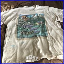 Vintage Grateful Dead LL Rain 1996 T-shirt Jerry Garcia LL Bean Fishing XL