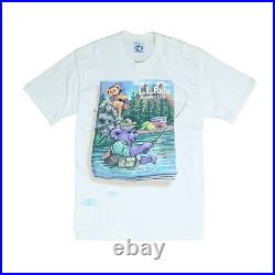 Vintage Grateful Dead LL Rain Summer Liquid Blue T-Shirt Large Band Tee 1995 90s