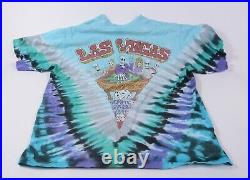 Vintage Grateful Dead Las Vegas 1991 T-Shirt Liquid Blue Size XL