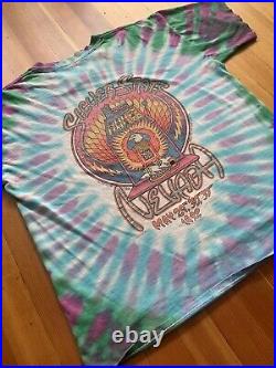 Vintage Grateful Dead Las Vegas 1992 Tshirt OG XL Tie Dye Brockum Jerry Garcia