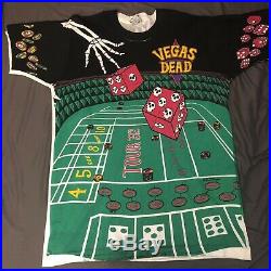 Vintage Grateful Dead Las Vegas All Over Print Shirt XL 1992 Tour
