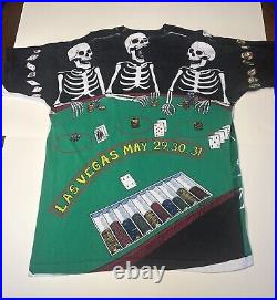 Vintage Grateful Dead Las Vegas Shirt XL 1992 May 29 30 31 all over print AOP