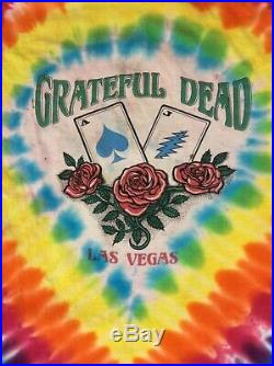 Vintage Grateful Dead Las Vegas Tee Shirt Size L Single Stitched (J7)