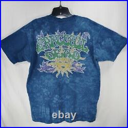 Vintage Grateful Dead Liquid Blue 1994 T Shirt L Dancing Skeleton Single Stitch