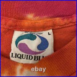 Vintage Grateful Dead Liquid Blue Space your Face Tie Dye T-Shirt Size Men's L