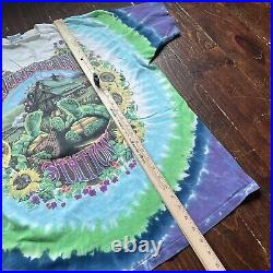 Vintage Grateful Dead Liquid Blue Terrapin Station Turtle Tie Dye Shirt Size XL
