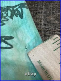 Vintage Grateful Dead Liquid Blue Treads 1995 Green T Shirt Men L Single St Rare