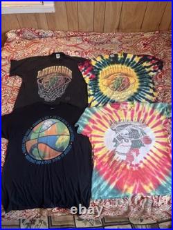 Vintage Grateful Dead Lithuania Basketball Tie Dye Shirt 4 Lot Xl L 1990s GD