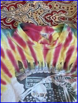 Vintage Grateful Dead Lithuania Basketball Tie Dye Shirt 4 Lot Xl L 1990s GD