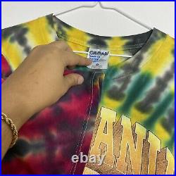Vintage Grateful Dead Lithuania Basketball Tie Dye T-shirt Sz XL 1996 Back Print