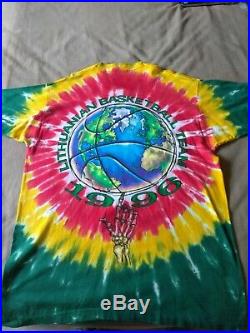 Vintage Grateful Dead Lithuania Basketball Tie Dye XL shirt 1996 Olympics RARE
