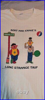 Vintage Grateful Dead Lot Shirt Burt & Ernie withRasta Monster On The Back XL