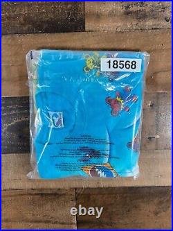 Vintage Grateful Dead Mens Shirt Large Liquid Blue 1999 Bear All Over Print Tee