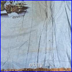 Vintage Grateful Dead Mens Shirt Medium Blue 1973 Design by Mouse Single Stitch