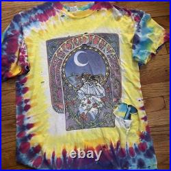 Vintage Grateful Dead Moon Garden Florduana Tye Dye Eye Dye XL T Shirt Tee