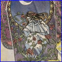 Vintage Grateful Dead Moon Garden Florduana Tye Dye Eye Dye XL T Shirt Tee