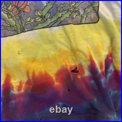 Vintage Grateful Dead Moon Garden Florduana Tye Dye Eye Dye XL T Shirt Tee