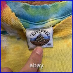 Vintage Grateful Dead Moon Garden Florduana Tye Dye Eye Dye XL T Shirt Tee