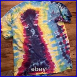 Vintage Grateful Dead Moon Garden Florduana Tye Dye Eye Dye XL T Shirt Tee