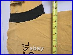 Vintage Grateful Dead Mustard Yellow Football Jersey T Shirt L Rare Embroidered