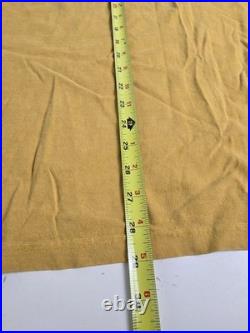 Vintage Grateful Dead Mustard Yellow Football Jersey T Shirt L Rare Embroidered