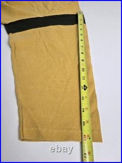 Vintage Grateful Dead Mustard Yellow Football Jersey T Shirt L Rare Embroidered