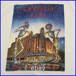 Vintage Grateful Dead New York City 1995 Tour T Shirt Men's XL 90s