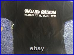 Vintage Grateful Dead Oakland New Years 1987 1988 Extremely Rare Shirt Size L