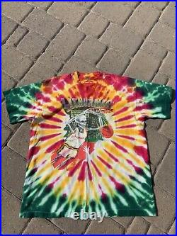 Vintage Grateful Dead Olympic Lithuania Basketball Tie Dye 1992 T-Shirt X-Large