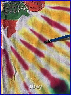 Vintage Grateful Dead Olympic Lithuania Basketball Tie Dye 1992 T-Shirt X-Large
