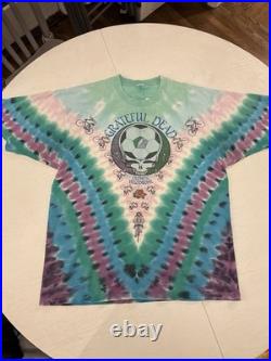 Vintage Grateful Dead Olympic Velodrome 1990 T Shirt Adult L Perfectly Worn In