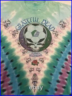 Vintage Grateful Dead Olympic Velodrome 1990 T Shirt Adult L Perfectly Worn In