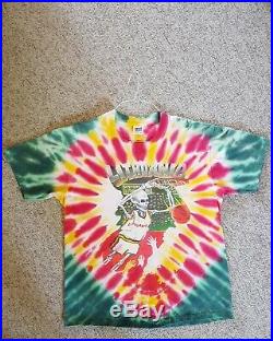 Vintage Grateful Dead Original 1992 Tie-dye T-shirt Lithuania Basketball Size XL
