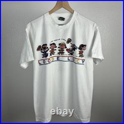 Vintage Grateful Dead Peanuts Loose Lucy Tour Band T Shirt Double Sided Large
