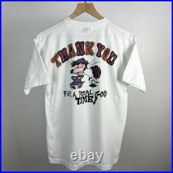 Vintage Grateful Dead Peanuts Loose Lucy Tour Band T Shirt Double Sided Large