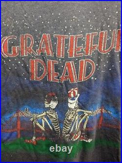 Vintage Grateful Dead Rock Concert T-Shirt 1981 San Francisco Golden Gate Med