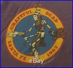 Vintage Grateful Dead Santa Fe Downs 1983 T shirt XL