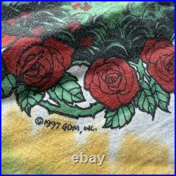 Vintage Grateful Dead Scarlet Fire Liquid Blue Tie Dye Long Sleeve Large 1993