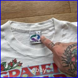 Vintage Grateful Dead Scarlet Fire Liquid Blue Tie Dye Long Sleeve Large 1993