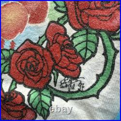 Vintage Grateful Dead Scarlet Fire Liquid Blue Tie Dye Long Sleeve Large 1993