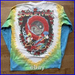 Vintage Grateful Dead Scarlet Fire Liquid Blue Tie Dye Long Sleeve Large 1993