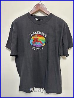 Vintage Grateful Dead Shakedown Street Tee Size L 1980s Embroidered Band Tee