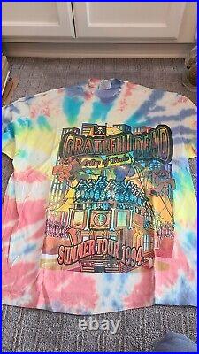 Vintage Grateful Dead Ship of Fools Summer 1994 Tie Dye Tour Shirt SUPER RARE