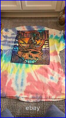 Vintage Grateful Dead Ship of Fools Summer 1994 Tie Dye Tour Shirt SUPER RARE