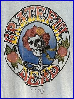 Vintage Grateful Dead Shirt 1980 Short Sleeve Crew Neck Concert Shirt Band Tee L