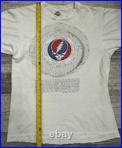 Vintage Grateful Dead Shirt 1990 Rare Adult Size Large 25th Anniversary White