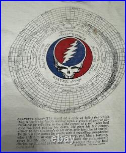 Vintage Grateful Dead Shirt 1990 Rare Adult Size Large 25th Anniversary White