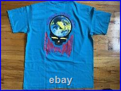 Vintage Grateful Dead Shirt 1993 Spring Tour Rainforest Stealie Jungle Garcia
