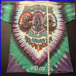 Vintage Grateful Dead Shirt 1993 Tye Dye Liquid Blue Jerry Garcia XL Rock Music